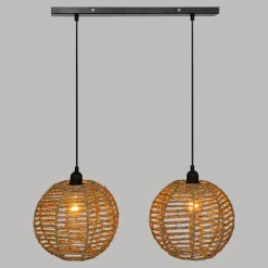 SUSPENSION X2 ROTIN RANA NATUREL L.50CM