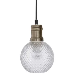 SUSPENSION X3 VERRE KAT TRANSPARENT D.14CM
