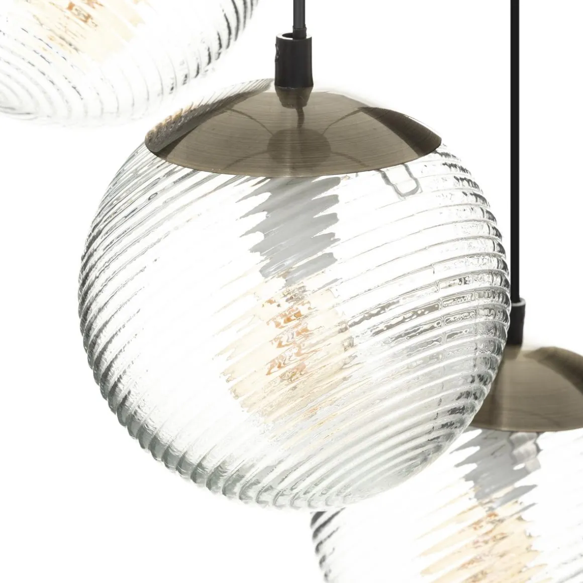 SUSPENSION X3 VERRE NIGHT DORE D.15CM