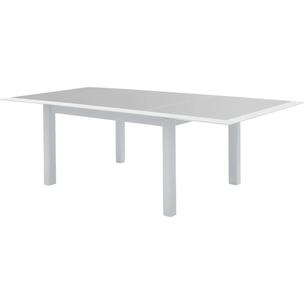 TABLE ALLURE EXTENSIBLE GRIS BLANC 10 PLACES