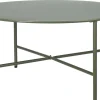 TABLE APPOINT ESSENTIEL OUTDOOR VERT OLIVE LARGE 70XH35CM