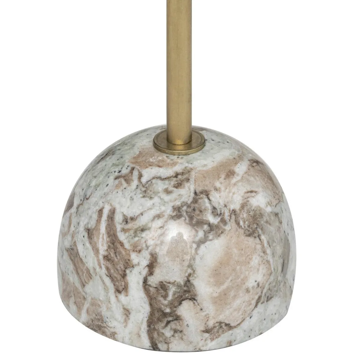 TABLE APPOINT MARBRE NEMA BEIGE D.35.5X58CM