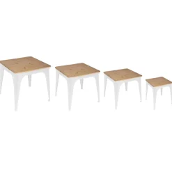 TABLE APPOINT TOROF NOIR D.48X48X46.5CM