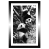TABLEAU 20X30CM BAGUETTE NOIRE PANDA