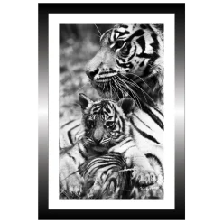 TABLEAU 20X30CM BAGUETTE NOIRE TIGRE
