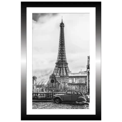 TABLEAU 20X30CM BAGUETTE NOIRE TOUR EIFFEL