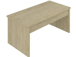 TABLE AVEC PLATEAU RELEVABLE MELAMINE BOIS CLAIRE