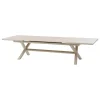 TABLE AXIOME EXTENSIBLE ALUMINIUM LIN ARGILE 12 PLACES
