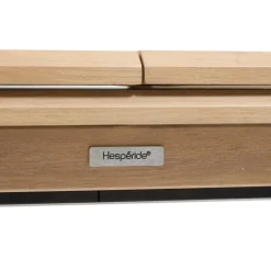 TABLE AXIOME EXTENSIBLE ALUMINIUM ARGILE HONEY 10 PLACES