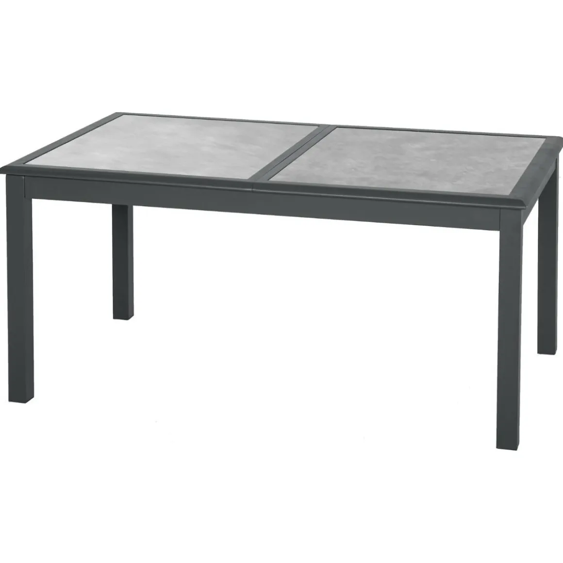 TABLE AZUA EXTENSIBLE VERRE STORM GRAPHITE 10 PLACES