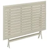 TABLE AZUA PLIANTE ALUMINIUM ARGILE 6 PLACES