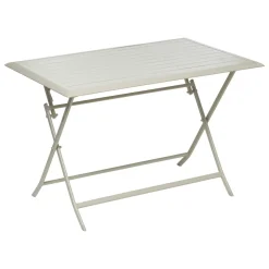 TABLE AZUA PLIANTE ALUMINIUM ARGILE 4 PLACES