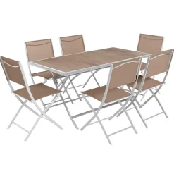 TABLE AZUA PLIANTE HOUBLON 6 PLACES