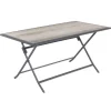 TABLE AZUA PLIANTE SMOKE 6 PLACES