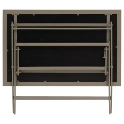 TABLE AZUA PLIANTE VERRE IMPRIME 4 PLACES TRUFFE CAFE