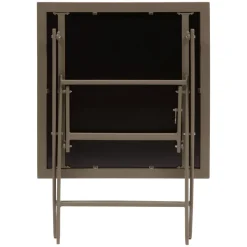 TABLE AZUA PLIANTE VERRE IMPRIME 2 PLACES TRUFFE CAFE