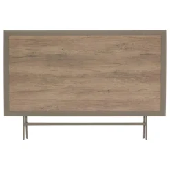 TABLE AZUA PLIANTE VERRE IMPRIME 6 PLACES TRUFFE CAFE