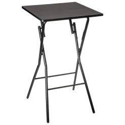 TABLE BAR PLIANTE 60X60CM NOIR