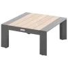 TABLE BASSE EVASION 65X65CM GRAHITE HONEY