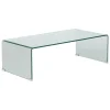 TABLE BASSE LENIA VERRE TRANSPARENT D.110X55X38CM
