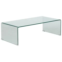 TABLE BASSE LENIA VERRE TRANSPARENT D.110X55X38CM