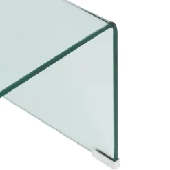 TABLE BASSE LENIA VERRE TRANSPARENT D.110X55X38CM