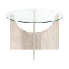 TABLE BASSE RONDE VERRE PIETRA D70CM