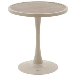 TABLE BISTRO TUL OVIALON LIN 2 PLACES