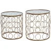 TABLE CAFE ARCHI DORE D.40.5X40.5X44CM