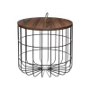 TABLE CAFE BEN NOIR D.48X43.5CM