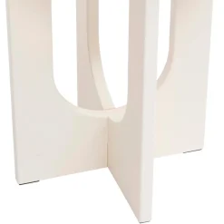 TABLE CAFE BLOOM IVOIRE D.40CM