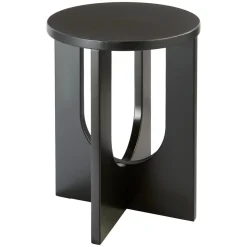 TABLE CAFE BLOOM NOIR D.40CM