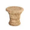 TABLE CAFE CORDE NATUREL D.30X28CM