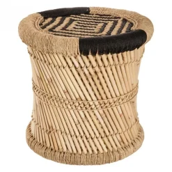 TABLE CAFE CORDE NOIR D.37X37.8CM