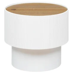 TABLE CAFE ENOLA BLANC D.38.5X35CM
