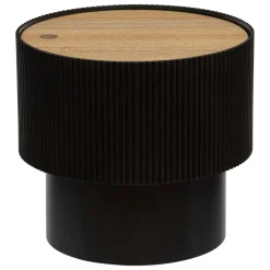 TABLE CAFE ENOLA NOIR D.38.5X35CM