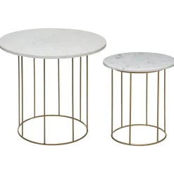 TABLE CAFE MARBRE D.60X55CM