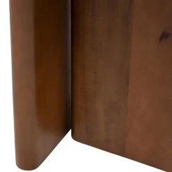 TABLE CAFE NANDA MANGUIER MARBRE BLANC D.51CM