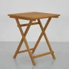 TABLE CARRE ACACIA 60X60X74CM