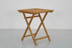 TABLE CARRE ACACIA 60X60X74CM