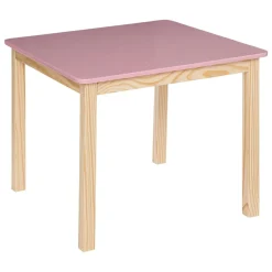 TABLE CARRE CLASSIC ROSE D.60X60X48CM
