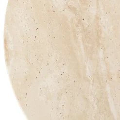 TABLE D APPOINT CELEN TRAVERTIN BLANC D.40X45CM