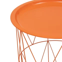 TABLE D APPOINT KUMI ORANGE D.40X37X37CM