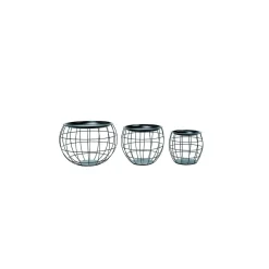 TABLE D APPOINT RONDE METAL D.37X37X33CM