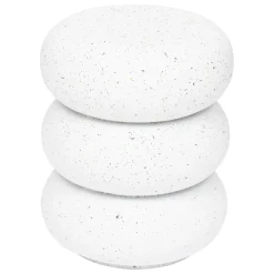 TABLE D APPOINT STONETO BLANC D.43X35X35CM