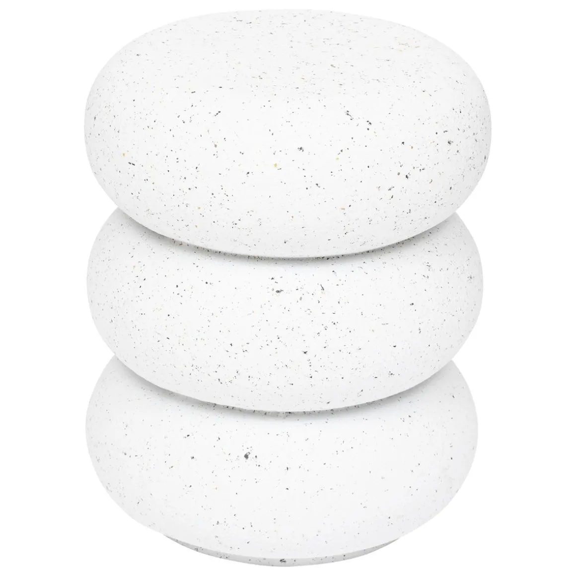 TABLE D APPOINT STONETO BLANC D.43X35X35CM