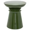 TABLE D APPOINT TOTEM JAYA METAL VERT D.38CM