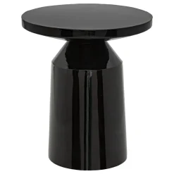 TABLE D APPOINT TOTEM SITA METAL NOIR D.38CM