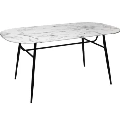 TABLE DINER EFFET MARBRE D.160X90CM
