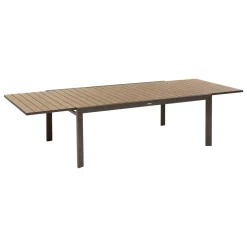 TABLE EVASION ALUMINIUM IMPRIME HONEY PRALINE 14 PLACES